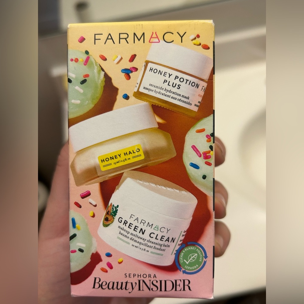 Farmacy Honey Potion Plus, Green Clean and Honey Halo Skincare Trio